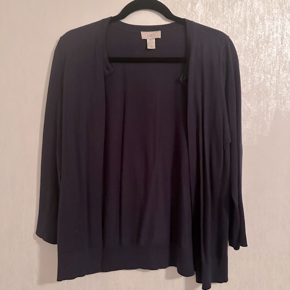 Navy Loft cardigan